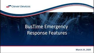 BusTime Emergency Response Features