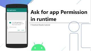 How to ask for app permission in runtime in android || Android studio tutorial