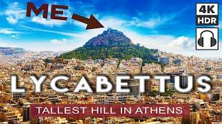 MOUNT LYCABETTUS, Tallest Hill in ATHENS Greece  | I Climb to the Top & Go Down With the Cable Car