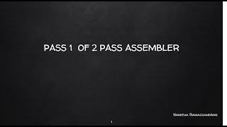 PASS1 OF 2 PASS ASSEMBLER-C PROGRAM