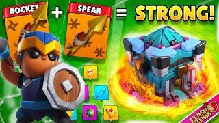 Is Rocket Spear Broken Now? | Clash of Clans th13 Royal Champion Rocket Spear Attacks