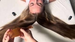 SOFT, SLOW HAIR BRUSHING - NO TALKING ASMR with @DearASMRAbby #asmrbrushing #asmrhairplay #asmr