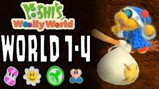 Yoshi's Woolly World: Level 1-4 | 100% (Sunny Flowers, Stamp Patches, Wonder Wools & Full Health)