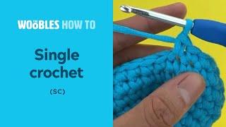 How to crochet single stitches (sc) in the round