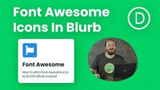 How To Replace The Divi Blurb Icon With A Font Awesome Icon