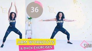 2 in 1 - ARM WORKOUTS & BACK EXERCISES | at home workout - QUICK