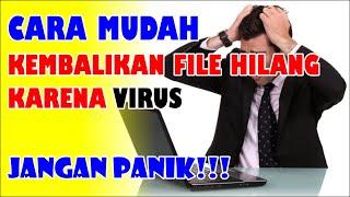 Cara Mengembalikan File Yang Hilang di Flashdisk Karena Virus Shortcut Menggunakan Cmd