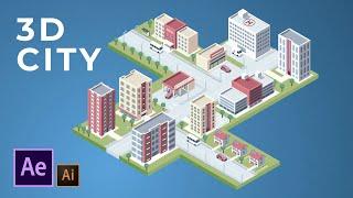 Create a 3D Isometric City in After Effects | Motion Graphics Tutorial