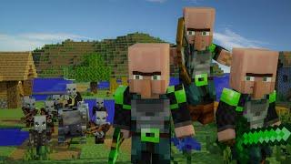 Villagers vs Pillagers EP1 - The guardians of the village EP 1 (Minecraft animation)