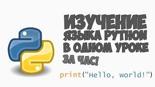 Изучение Python в одном видео уроке за час!