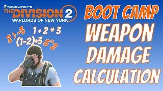 The Division 2 | Weapon Damage Calculation | Boot Camp