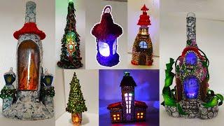 11 ideas on how to make a fairy house lamp with your own hands from bottles, glass jars, cardboard