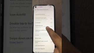 Oppo A76  Double Tap Screen On Setting  #ytstudio