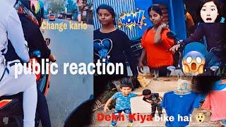 my first motovlogs | Public reaction Mila  ak Rider vlogs24 ️ Eagra ride @AKBAHI24