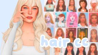 NEW MAXIS MATCH HAIRS + CC Links  | Sims 4: Custom Content Haul