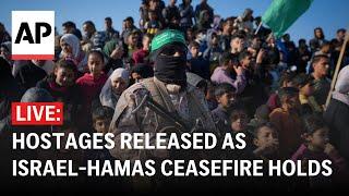 LIVE: Hostages set to be released as Israel-Hamas ceasefire holds