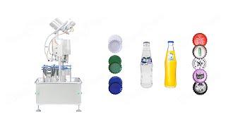 Crown Metal Lid Glass Bottle Capping Machine | Rotary Multi-heads Sealing Equipment