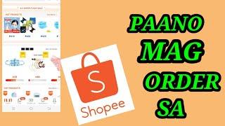 Paano umorder sa shopee| How to order| tagalog