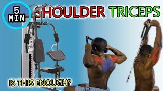 MULTI GYM 5 MIN TRICEP & SHOULDER WORKOUT (PT.3)