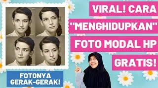 CARA BUAT FOTO HIDUP - CARA EDIT FOTO DI APLIKASI MYHERITAGE PAKAI HP - TUTORIAL MY HERITAGE