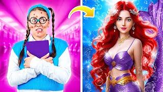 From Nerd to Princess! Mermaid Beauty Makeover by Ha Hack, 123 GO, Cool Tool WOW