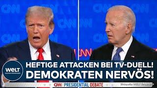 TV-DUELL TRUMP VS. BIDEN: Verbale Schlammschlacht! Aussetzer des Präsidenten besorgen Demokraten!