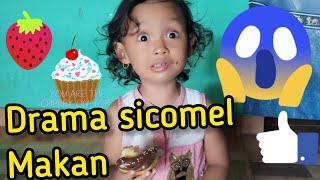 Mukbang Donat super lembut sicomel aziza & mba aza