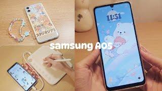 𐙚 aesthetic phone: unboxing Samsung A05 | genshin, digital art, notetaking, camera, accessories