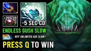 How to EZ Get +30 MMR By Pressing Q Skill on Tidehunter 5 Second Gush Cooldown AoE Slow Dota 2