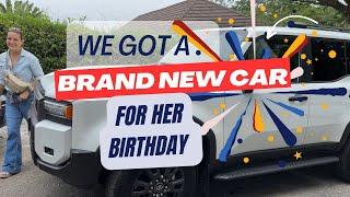 We Got A NEW CAR For Her Birthday!!! @MeetTheMitchells
