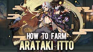 Arataki Itto Farming Guide in 4 MINUTES !!! How to Prepare for 2.7 - Genshin Impact
