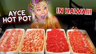 ALL YOU CAN EAT HOT POT IN HONOLULU, HI!! at Chong Qing Hot Pot #RainaisCrazy