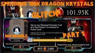 [Part 1] A New Glitch? I Spent 100K Dragon Krystals & Maxed out my MK Mobile Account 