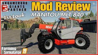 MANITOU MLT 840 Mod Review fs19 #farmingsimulator #fs19modsreview ls19 mods