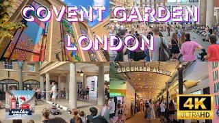 A Walking Tour Around London's Covent Garden District - Cool shops, secret places - 4K HDR