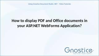 How to display PDF and Office documents in your ASP.NET WebForms Application?