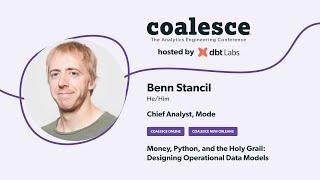 Money, Python, and the Holy Grail: Designing Operational Data Models