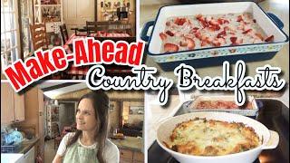 Quick & Easy Overnight Breakfast Recipes to make your Mornings Easier!  | Make Ahead Cooking Recipe