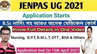 JENPAS UG 2021 Application  Process Start | B.SC Nursing Admission 2021 | Jenpas  Ug  2021