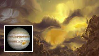 То, что вы Увидите внутри Юпитера! Летим под облака газового гиганта. Полярное сияние.
