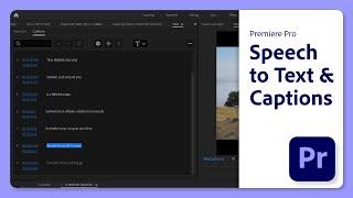 Introducing Speech to Text & All-New Captions in Premiere Pro | Adobe MAX 2020 | Adobe Video
