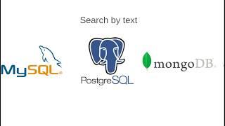 Text search compare MySQL vs PostgreSQL vs MongoDB performance analyze.