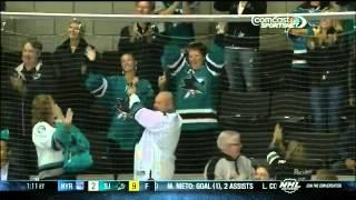 Tomas Hertl post-game interview after his 4 goal night in his 3rd career game. October 8, 2013