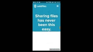 How to upload files via solidfiles (PC/Android)