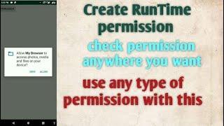 How to request multiple permission in android studio | Runtime Permission android