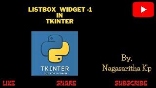 T_26 - LISTBOX WIDGET, inserting elements into Listbox in Tkinter