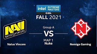 CS:GO - Nemiga Gaming vs. Natus Vincere [Nuke] Map 1 - IEM Fall 2021 - Group A - CIS