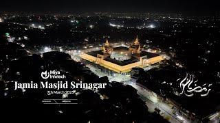 In the History of Kashmir: First Night View of Jamia Masjid Srinagar Inaugurated by Mirwaiz Kashmir