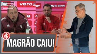 Crise: Inter demite Magrão e presidente admite que não tem o diagnóstico dos fracassos!