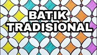 Menggambar Batik Kawung || Batik Tradisional